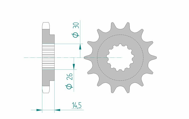 AFAM STEEL Standardni prednji Sprick 20801 - 530