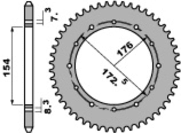 PBR Ultra -Light aluminij stražnji Spropet 2s - 520 2s 47 L