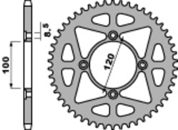 PBR Standardni čelični sprok 4478 - 428 4478 54 F