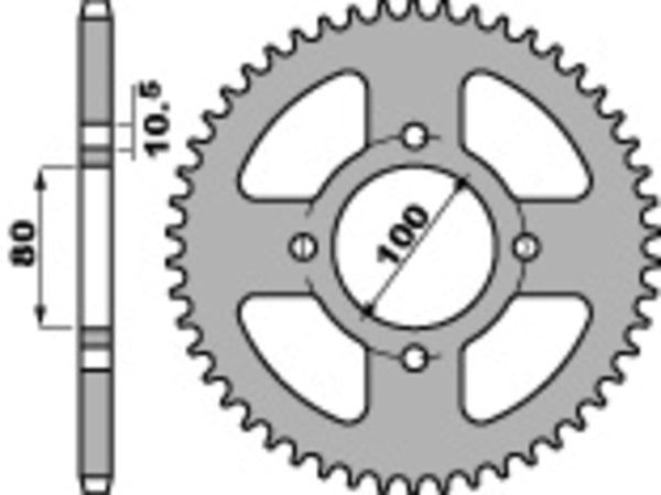 PBR Standardni čelični spricock 4533 - 428 4533 45 F