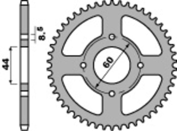 PBR Standardni čelični spricock 833 - 428 833 49 f