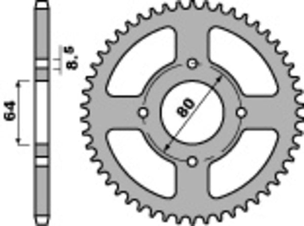 PBR Standardni čelični spricock 834 - 420 834 32 F