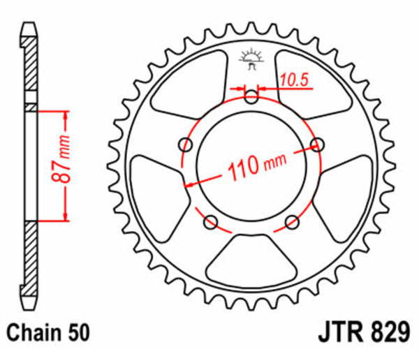 JT Sprick's Steel Standard Straight Sprick 829 - 530 JTR829.45