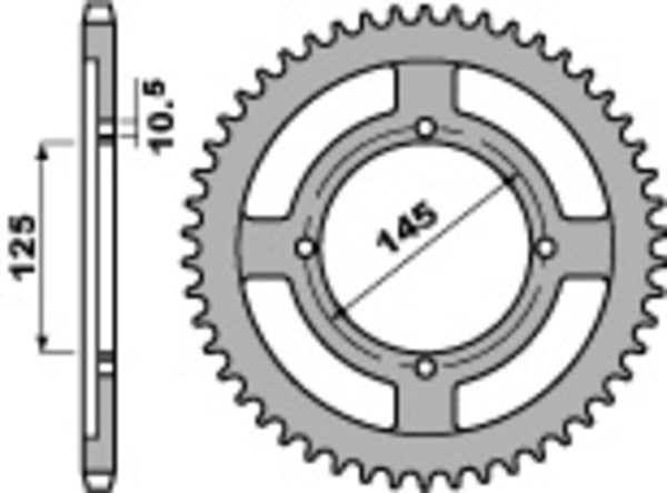 PBR Standardni čelični spricock 4482 - 428 4482 59 F