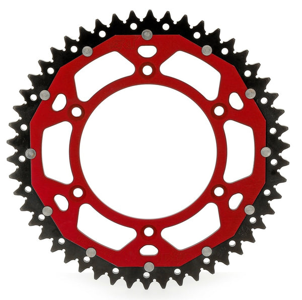 Art Dual-Components Aluminum/Steel Ultra-Light self-cleaning rear Sprock 808-520 Art-808-49-Red