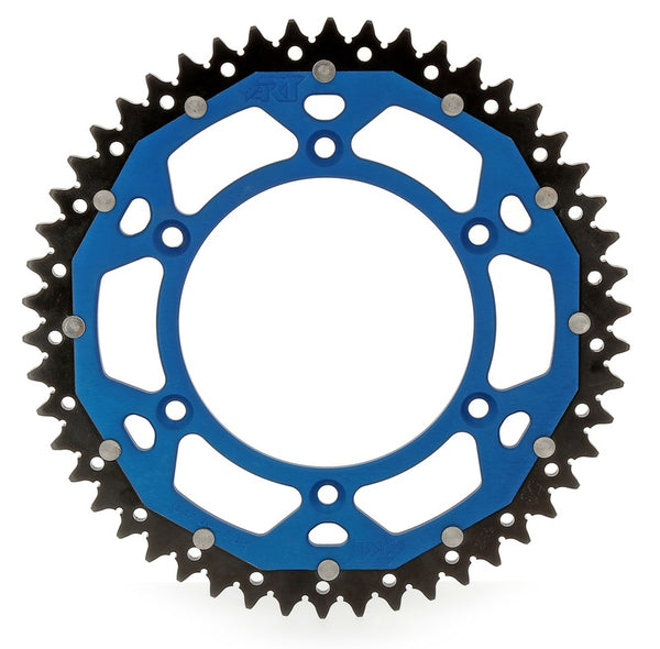 Art Dual-Components Aluminum/Steel Ultra-Light self-cleaning rear Sprock 808-520 Art-808-49-BLU
