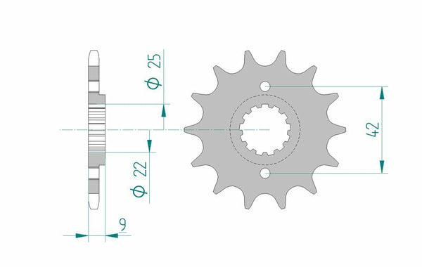 AFAM STEEL Standardni prednji Shock 24502- 520 24502-13
