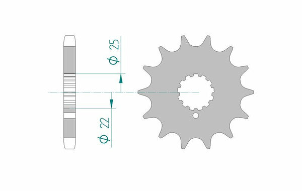 Afam Steel Standard prednji Shock 24504 - 530 24504-16