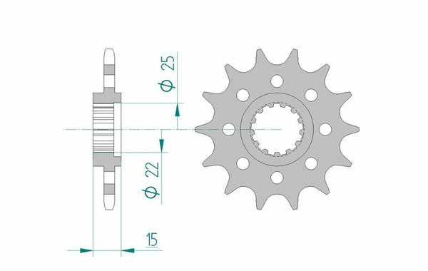 Afam Steel Standard prednji Shock 24507 - 520 24507-14