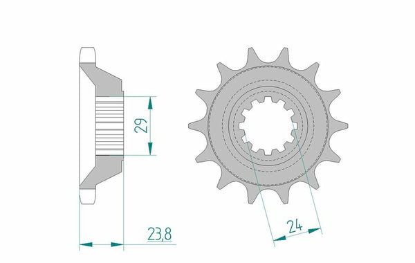 AFAM STEEL Standardni prednji Sprick 24806 - 530 24806-17