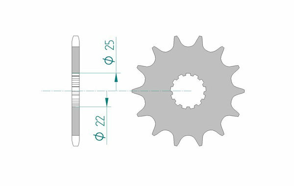 AFAM STEEL Standardni prednji Sprick 27500 - 520 27500-17