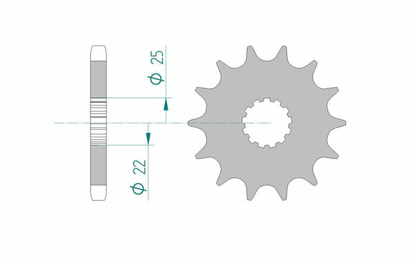 AFAM STEEL Standardni prednji Sprick 28400 - 530 28400-16