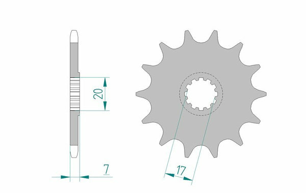 AFAM STEEL Standardni prednji Sprick 94109 - 420 94109-12