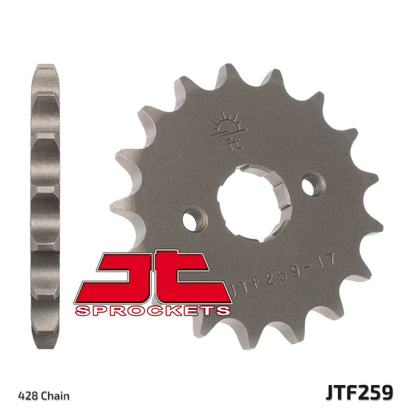 Oceľové štandardné predné ozubené koleso JT Sprock 259 - 428 JTF259.15