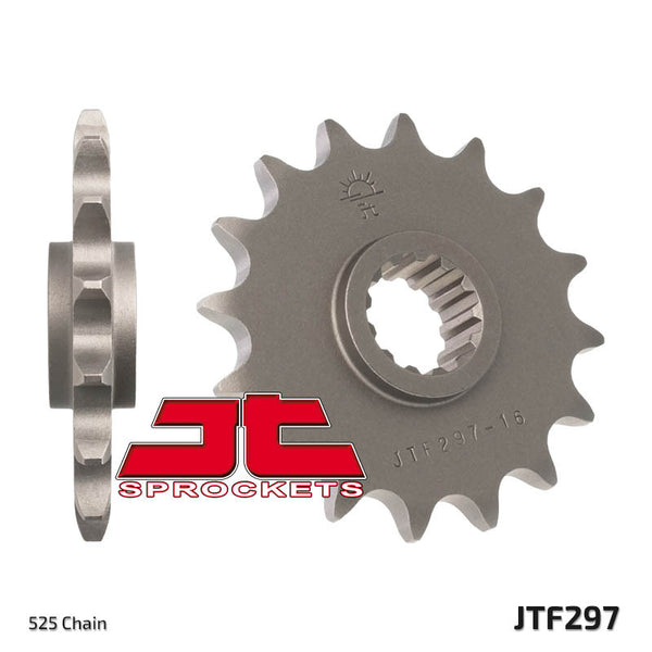 Oceľové štandardné predné ozubené koleso JT Sprock 297 - 525 JTF297.14