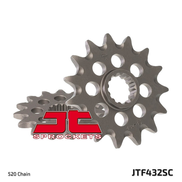 Čelični samo -čišćenje JT SPROCK -a prednji SPROK 432 - 520 JTF432.13SCS