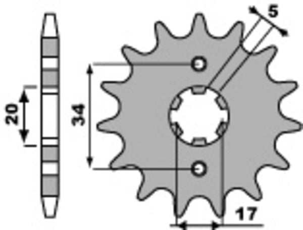 PBR Steel Standard prednji Sprick 2037 - 428 2037 16 18nc