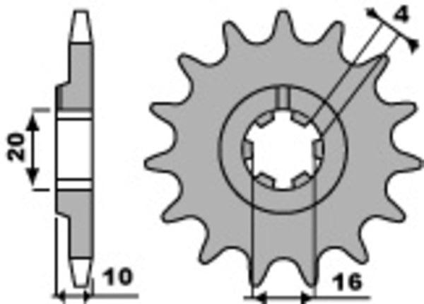 PBR Steel Standard prednji Sprick 2066 - 520 2066 12 18nc
