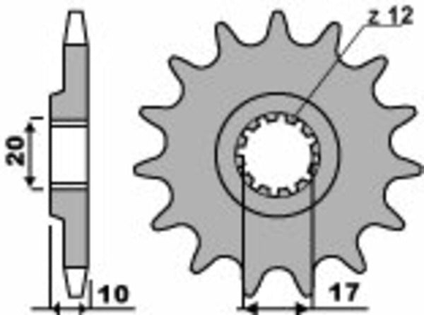 PBR Steel Standard prednji Sprick 2074 - 520 2074 13 18nc
