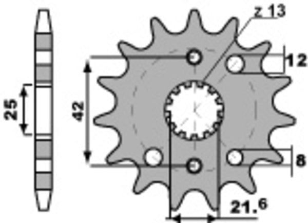 PBR Steel Standard prednji Sprick 2080 - 530 2080 15 18nc