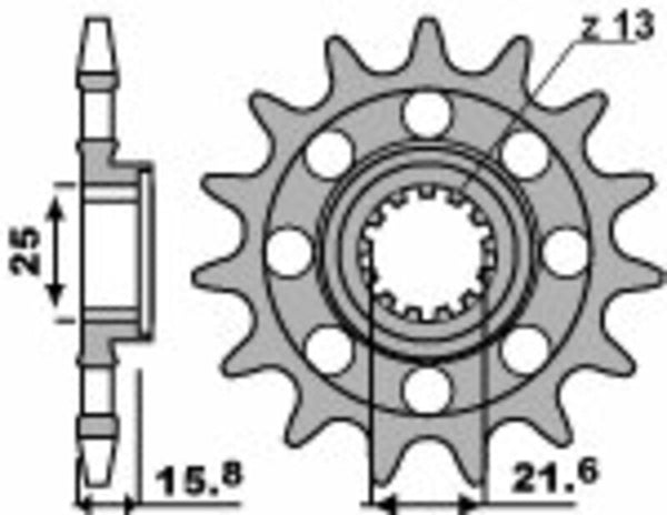 PBR Steel Standard prednji Sprick 2093m - 520 2093m 15 18nc