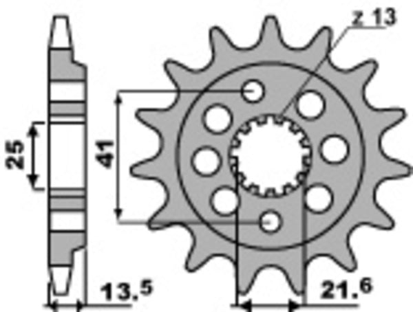 PBR Steel Standard prednji Sprick 2099 - 520 2099 14 18nc