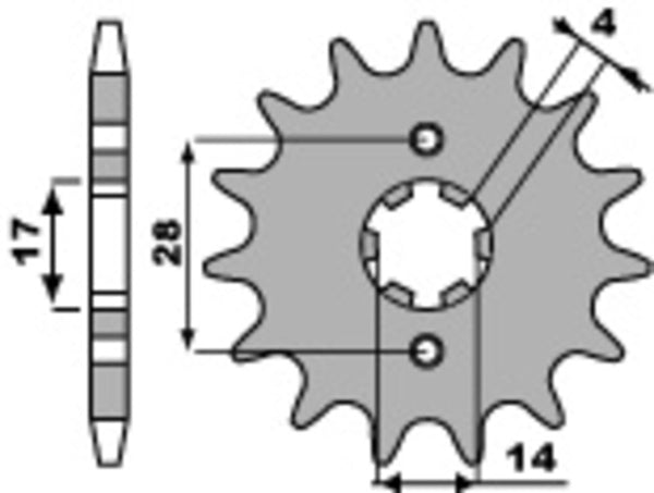 PBR Steel Standard prednji Sprick 2107 - 420 2107 14 18nc