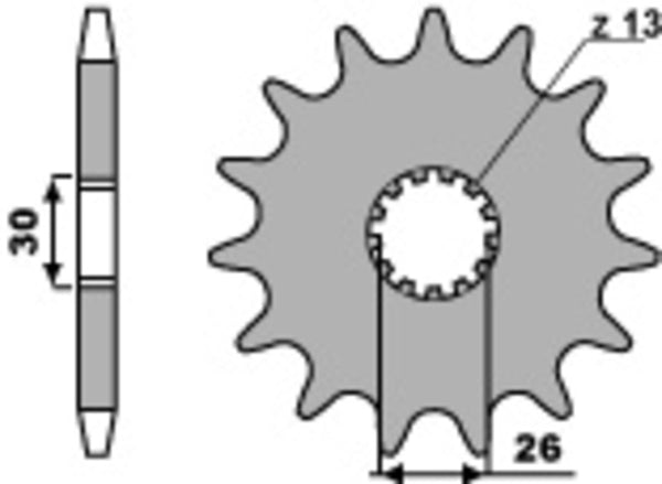 PBR Steel Standard prednji Sprick 2130 - 525 2130 17 18nc