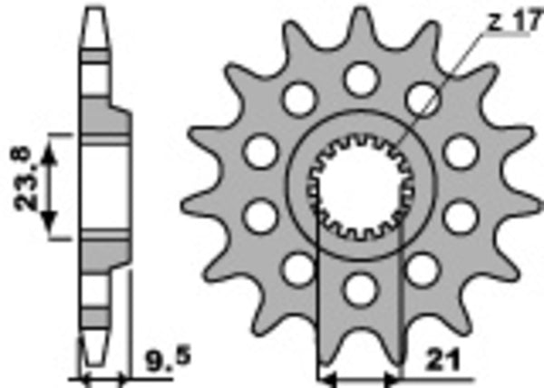 PBR Steel Standard prednji Sprick 2133 - 520 2133 13 18nc