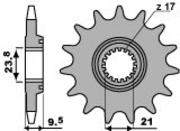 PBR Steel Standard prednji Sprick 2134 - 520 2134 14 18nc