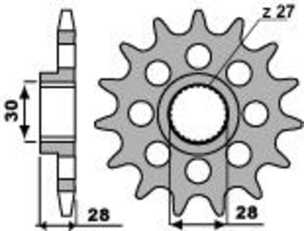 PBR Steel Standard prednji Sprick 2148 - 525 2148 18 18nc