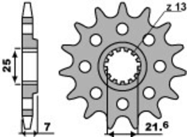 PBR Steel Standard prednji Sprick 2167 - 520 2167 16 18nc