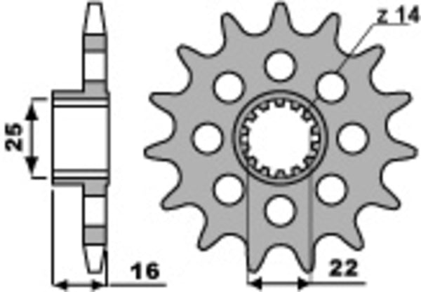 PBR Steel Standard prednji Sprick 2171 - 520 2171 15 18nc