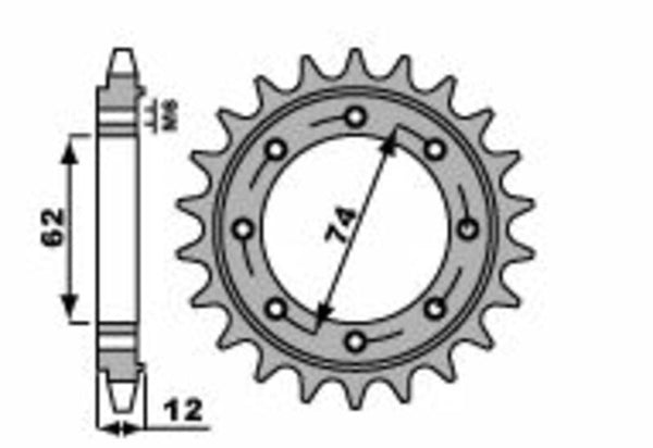 PBR Steel Standard prednji Sprick 2196 - 525 2196 21 18NC