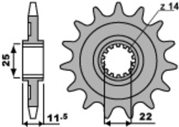 PBR Steel Standard prednji Sprick 2207 - 520 2207 15 18nc