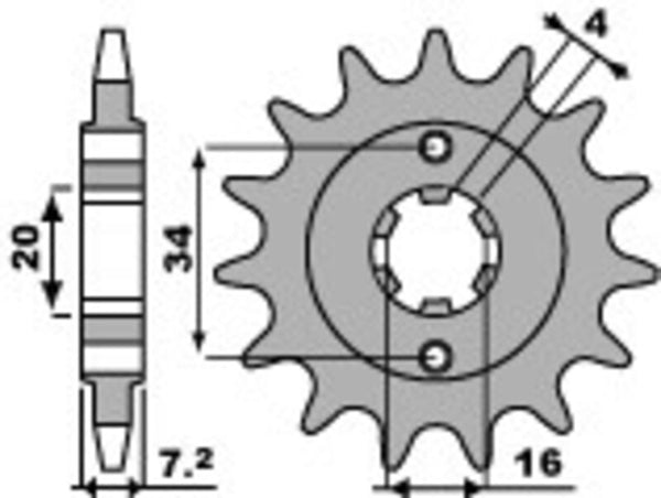 PBR Steel Standard prednji Sprick 2247 - 520 2247 14 18nc