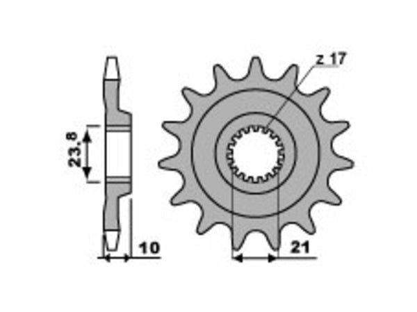 PBR Steel Standard prednji Sprick 2260 - 520 2260 14 18nc
