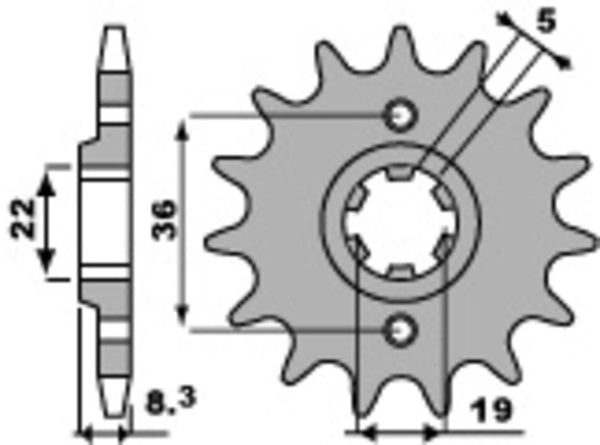 PBR Steel Standard prednji Shock 2502 - 520 2502 14 18nc