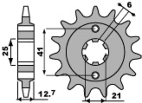 PBR Steel Standard priekšējais sproks 288 - 530 288 18 18NC