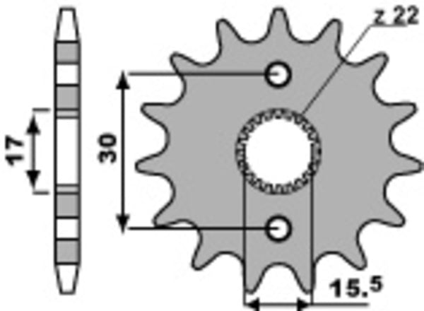 PBR Steel Standard prednji Sprick 332 - 420 332 15 18nc