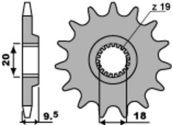 PBR Steel Standard prednji Sprick 333 - 520 333 13 18nc