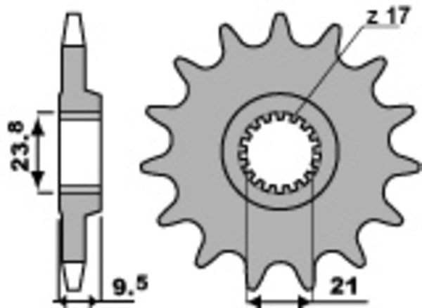 PBR Steel Standard prednji Sprick 342 - 520 342 12 18nc
