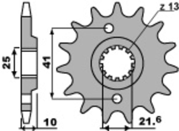 PBR Steel Standard prednji Sprick 345 - 520 345 15 18nc