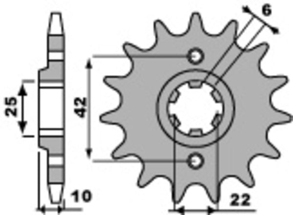 PBR Steel Standard prednji Sprick 349 - 520 349 15 18nc