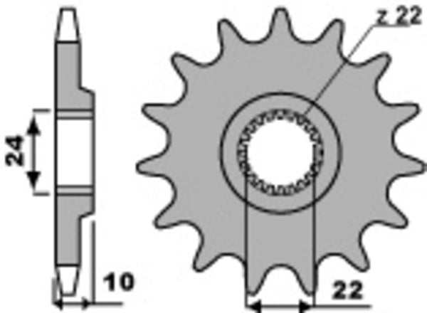 PBR Steel Standard prednji Sprick 402 - 520 402 14 18nc