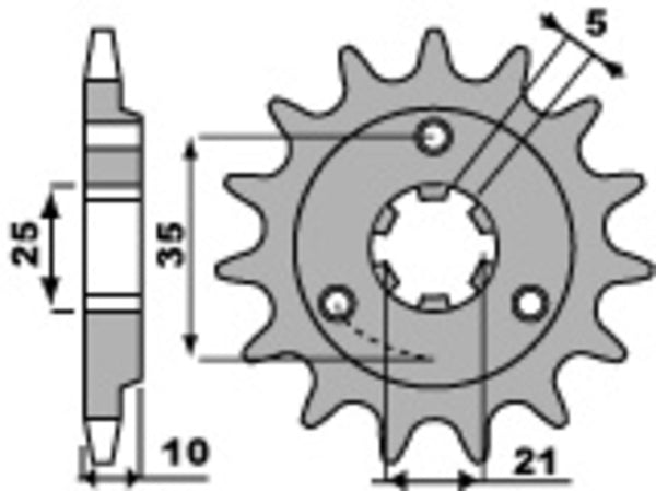 PBR Steel Standard prednji Sprick 412 - 520 412 15 18nc