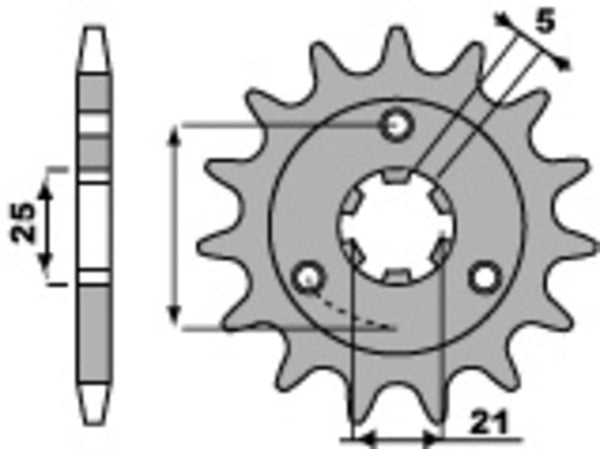PBR Steel Standard prednji Sprick 424 - 530 424 15 18nc
