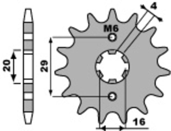 PBR Steel Standard prednji Sprick 425 - 428 425 17 18nc