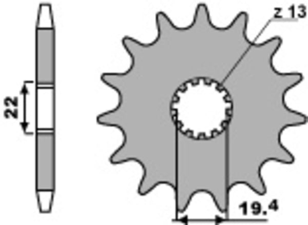 PBR Steel Standard prednji Sprick 433 - 525 433 14 18nc