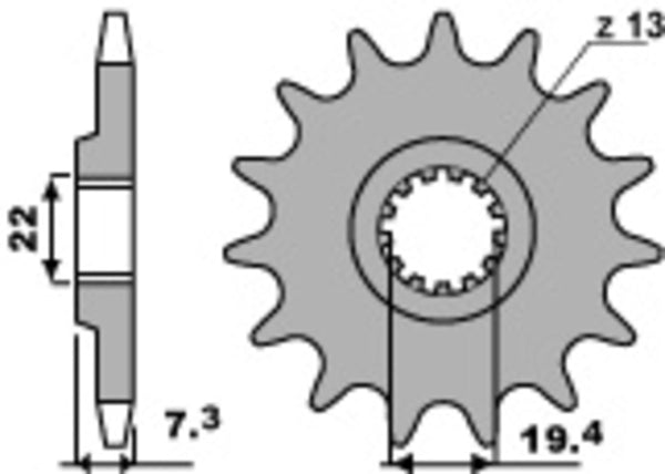 PBR Steel Standard prednji Sprick 434 - 520 434 14 18nc